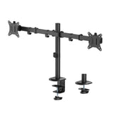 Dual Monitor Articulating Desk Mount - Fits 13" to 32" monitors - Max Load 19.8 lbs each - VESA Plate 75x75/100x100mm