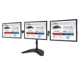 Articulated Freestanding Triple Monitor Desk Stand - 13"-27", Max Load 17.6lbs each