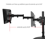 Articulated Freestanding Triple Monitor Desk Stand - 13"-27", Max Load 17.6lbs each