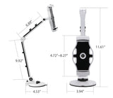 Full Motion Easy-Adjust Universal Tablet Mount - White - Fits 7" to 12" Screen - Max Load 2.2 lbs