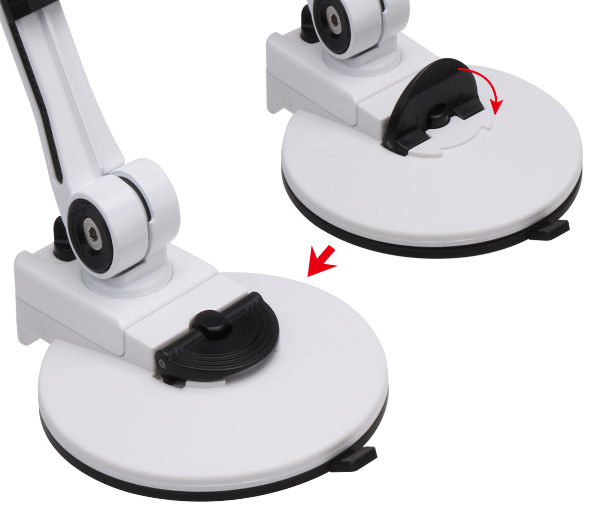 Full Motion Easy-Adjust Universal Tablet Mount - White - Fits 7" to 12" Screen - Max Load 2.2 lbs
