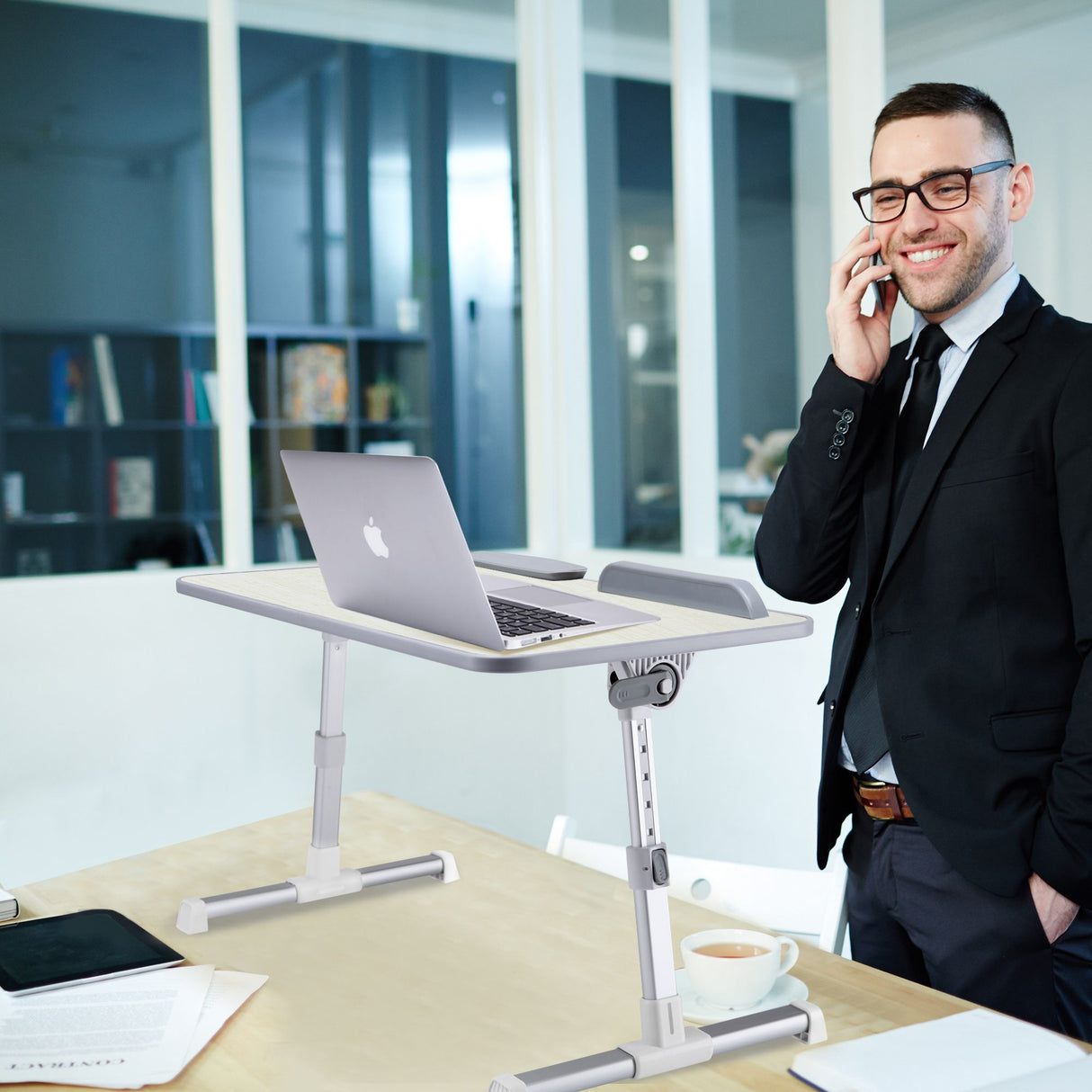 Adjustable Laptop Bed Desk for MacBook and PC