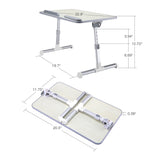 Adjustable Laptop Bed Desk for MacBook and PC