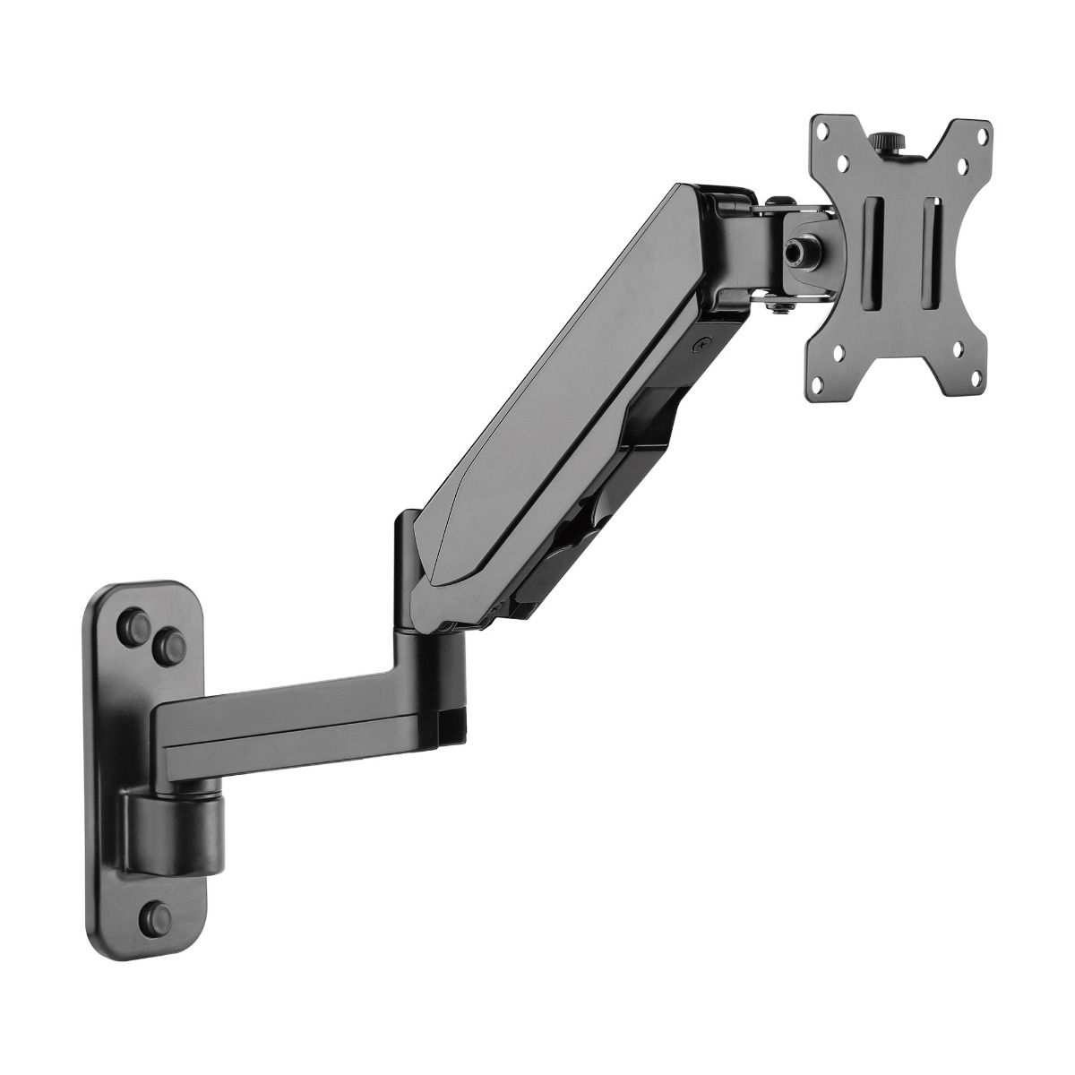 High Premium Aluminum Gas Spring Wall Mount - Single Monitor - 17" to 34" - weight up to 19.8 lbs