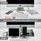 Stylish Foldable Monitor Stand with USB Hub