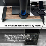 Stylish Foldable Monitor Stand with USB Hub
