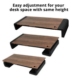 Stylish Foldable Monitor Stand with USB Hub