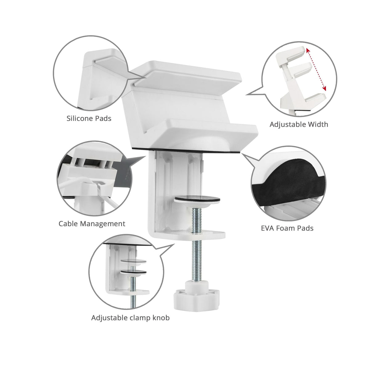 Powerstrip Clamp Holder - White