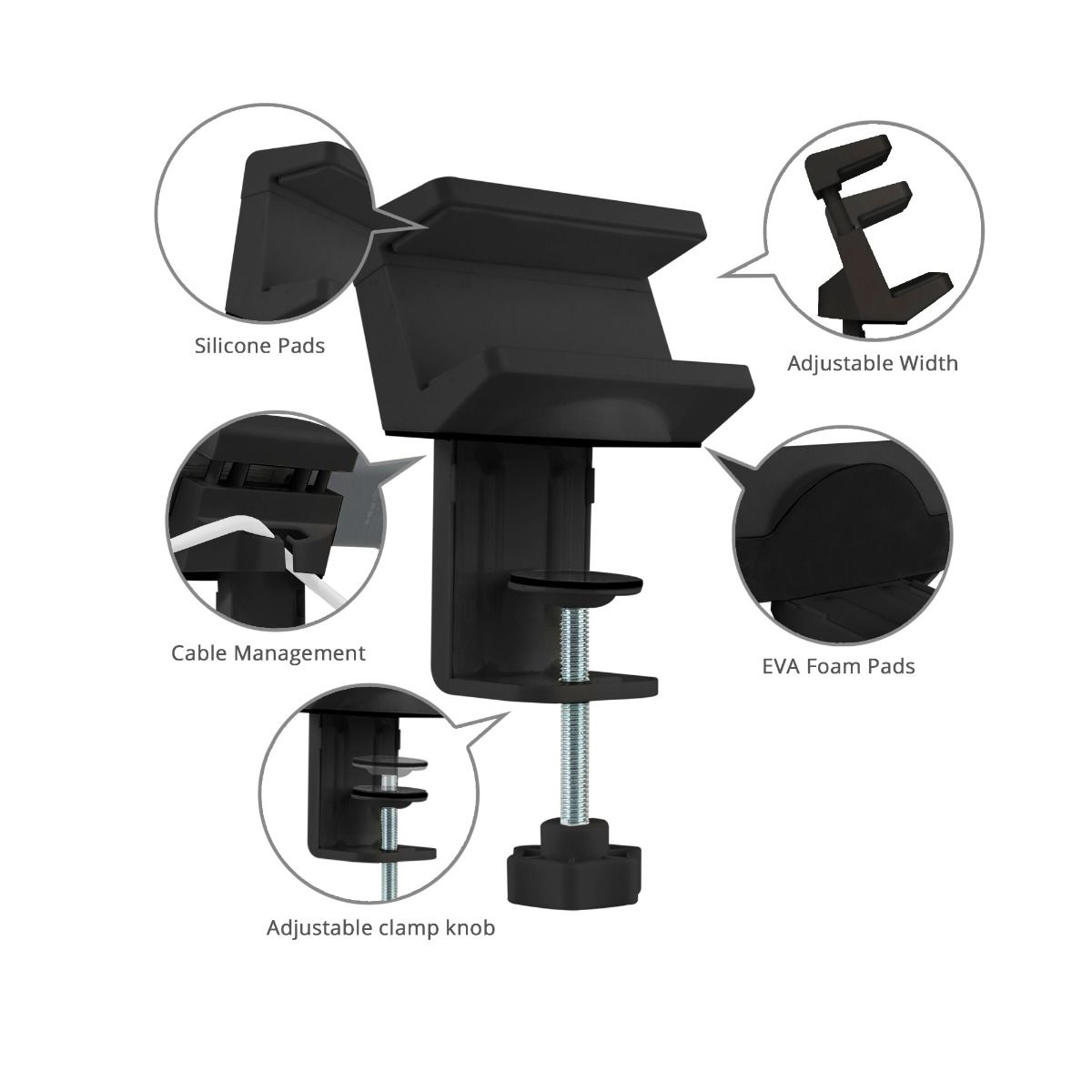 Powerstrip Clamp Holder - Black
