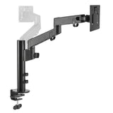 Single Arm Pole Multi-Angle Replaceable Articulating Monitor Desk Mount - 14~30"- 17.6lbs each- Detachable VESA plate