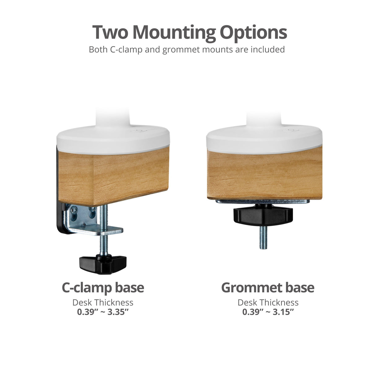 Premium Single-Monitor Arm Desk Mount with Gaming RGB Lighting - 17" to 34"