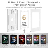 Security Lockable Countertop Kiosk Stand Holder for iPad