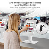 Security Lockable Countertop Kiosk Stand Holder for iPad