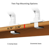 Single Heavy Duty 34"- 49" Monitor Arm Desk Mount with Easy Top Mounting - Load 22-44 lbs - VESA 75/100/200mm