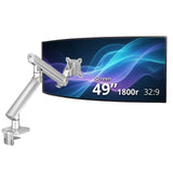 MTPRO Single 49 Inch Mechanical Spring Monitor Arm Top Mount - Up to 49”- Weight Between 4.4 - 44 lbs - VESA 75mm/100mm - TAA Compliant