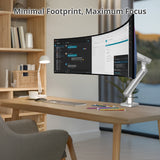 MTPRO Single 49 Inch Mechanical Spring Monitor Arm Top Mount - Up to 49”- Weight Between 4.4 - 44 lbs - VESA 75mm/100mm - TAA Compliant