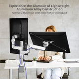 MTPRO Desk Mount Dual Monitor Arm - up to 32" Display - Max. Load 19.8 lbs - VESA 75/100mm - Mechanical Spring Design - TAA Compliant