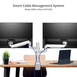MTPRO Desk Mount Dual Monitor Arm - up to 32" Display - Max. Load 19.8 lbs - VESA 75/100mm - Mechanical Spring Design - TAA Compliant