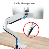 Ultra Heavy Duty Single Monitor Arm Desk Mount - 17" ~57" - Weight Between 4.4 - 59.5 lbs - VESA 75/100/200mm