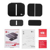 Adjustable Reinforcement Bracket Mount Plate-black Protects Your Desktop - Supports Monitor Stands with Grommet or C-Clamp Mounts