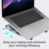 USB-C Laptop Stand with 4K Multitask Docking Station, HDMI display 4K@60Hz, 2xUSB-A 5Gbps, GbE, SD/Micro SD, PD 100W