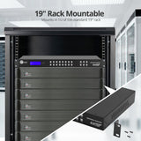 8x8 HDMI 4K60Hz Matrix Switcher with LCD, 18Gbps, HDCP 2.2, HDR 10, Downscaling, EDID Management, ARC, Audio Embedded, Audio Extraction