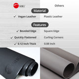 Large Artificial Leather Smooth Desk Mat Protector - Black