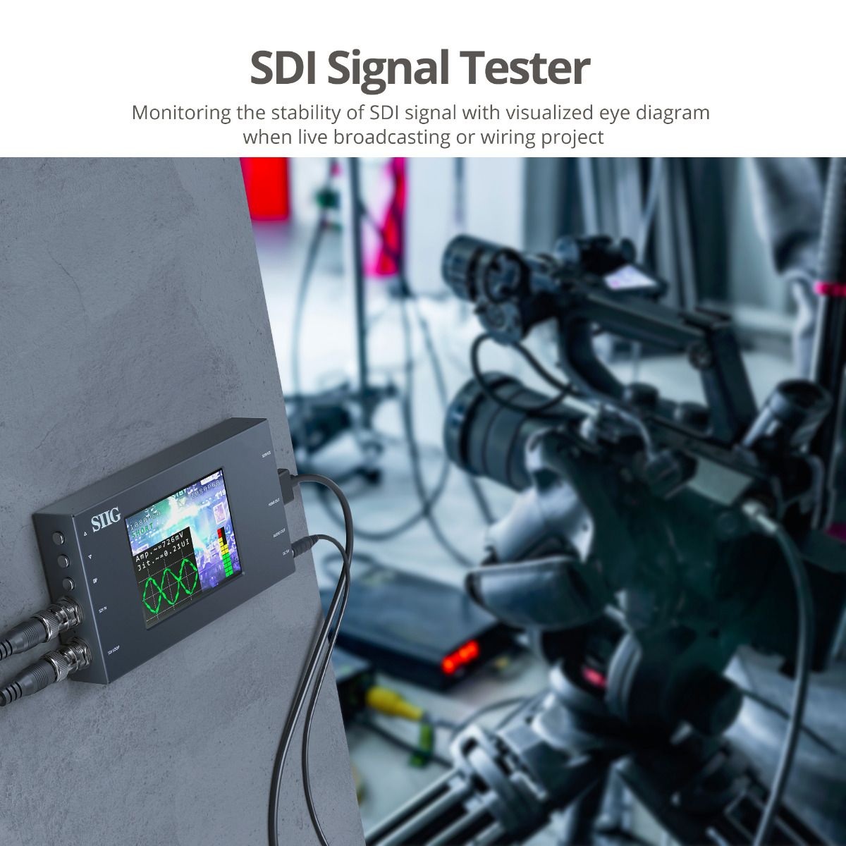 3G-SDI to HDMI Converter with Scaler and Monitor