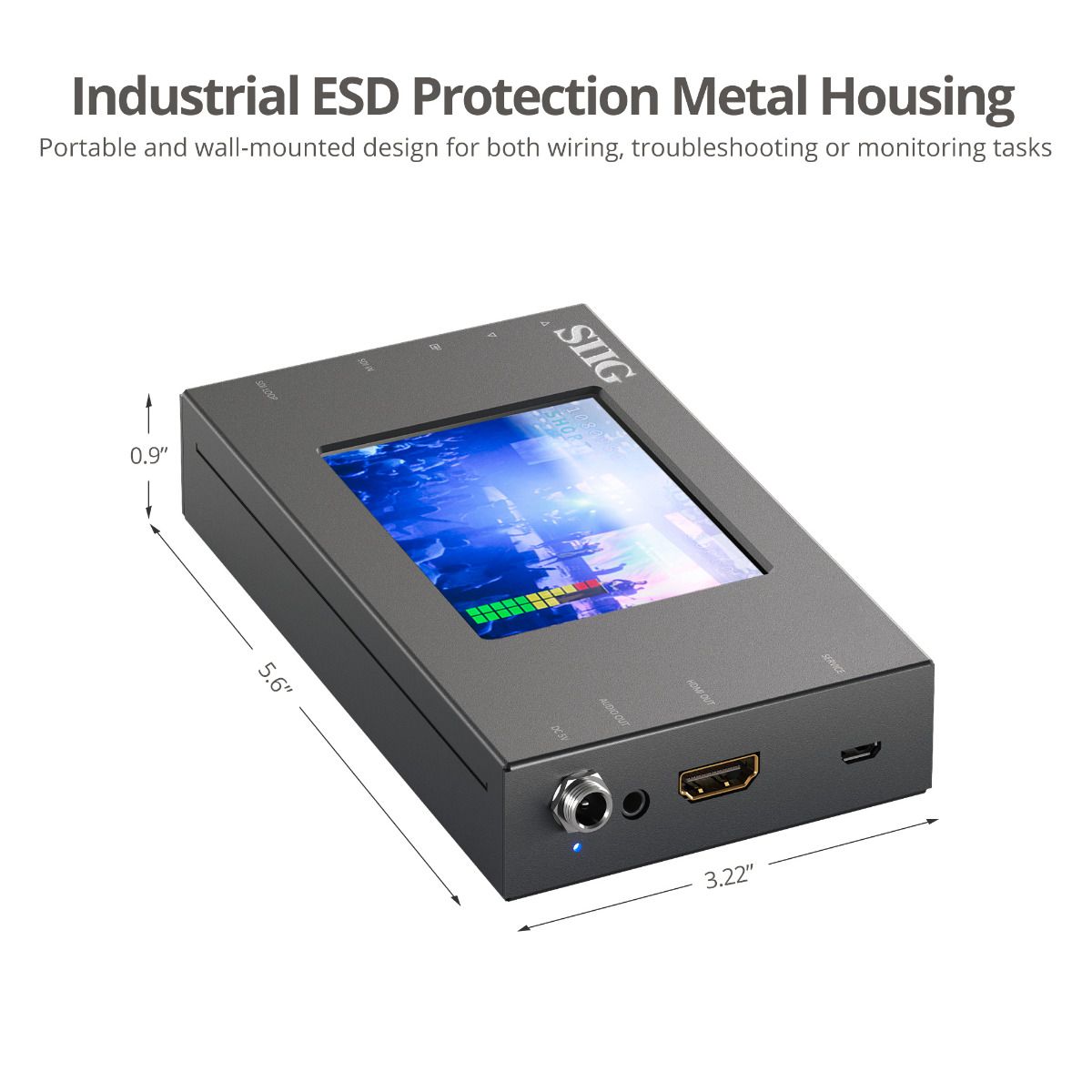 3G-SDI to HDMI Converter with Scaler and Monitor