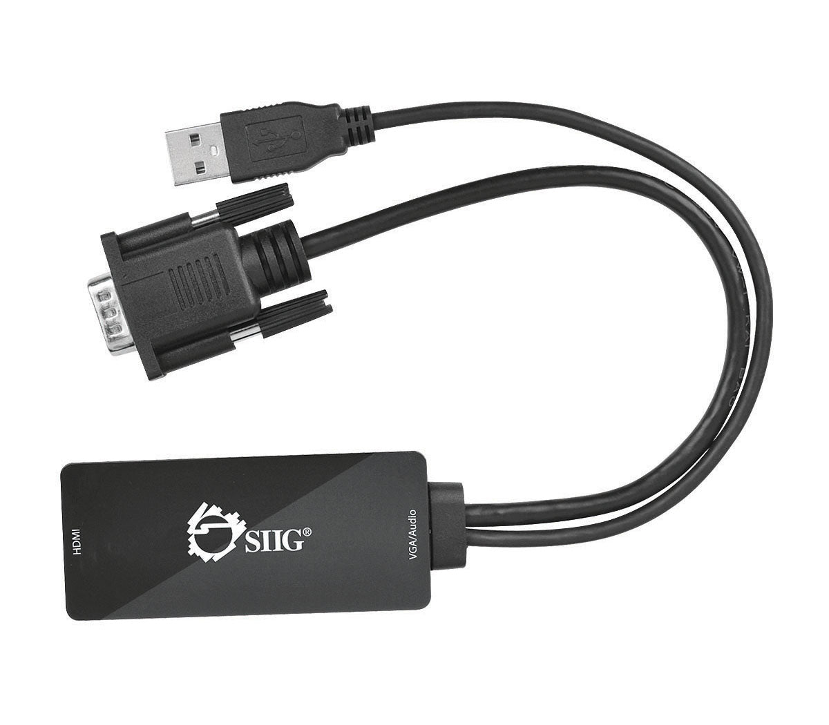 Portable VGA & USB Audio to HDMI Converter