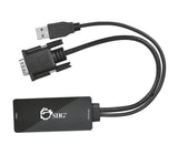 Portable VGA & USB Audio to HDMI Converter