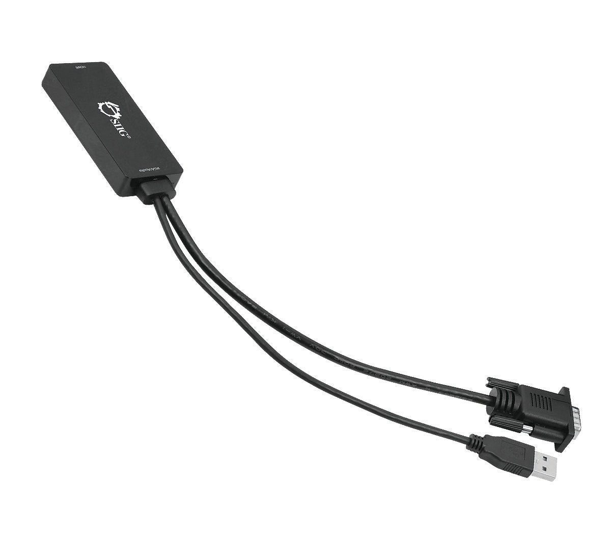 Portable VGA & USB Audio to HDMI Converter