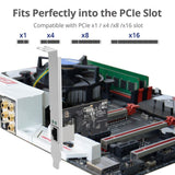Dual Profile Gigabit Ethernet PCIe - up to 1000Mb/s data transfer rate