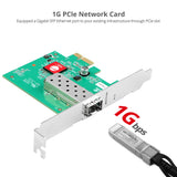 Single Port 1G SFP Ethernet Network PCIe Card - 1Gbps - TAA Compliant