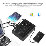 20-Port Industrial USB 3.0 Hub with Charging - 200W - 5Gbps with 5V/2.1A per port