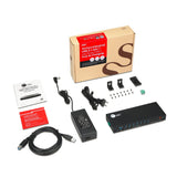 10-Port Industrial USB A&C 5Gbps Hub with Dual USB-C & Charging