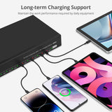 16-Port Industrial USB-C PD Charging Station - 600W - 30W per port - UL Certification