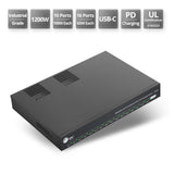 Dual Core 16-Port Industrial USB-C PD Charging Station - 1200W - Up to 10 port 100W or 16 port 65W