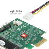 DP CyberSerial 4S PCIe, PCI Express x1 Interface, Dual-Profile Design, TAA Compliant