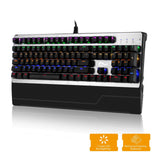 USB Wired Mechanical Gaming Keyboard With 7 Color LED Backlit