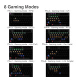 USB Wired Mechanical Gaming Keyboard With 7 Color LED Backlit