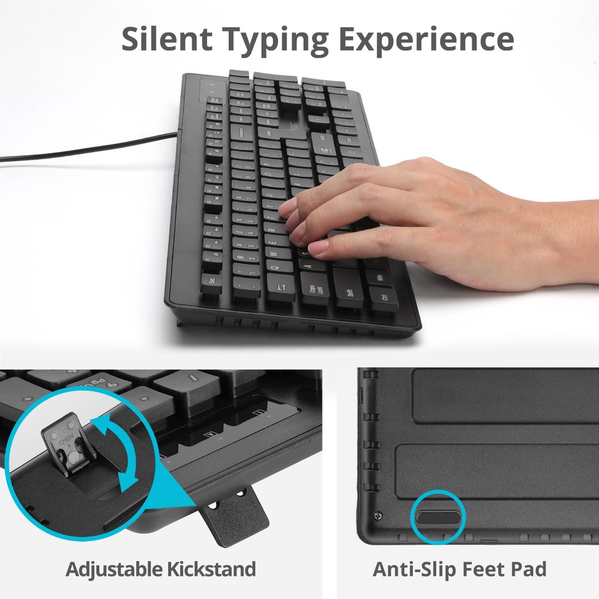 Industrial/Medical Grade Washable & Dustproof USB Multimedia Keyboard