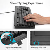 Industrial/Medical Grade Washable & Dustproof USB Multimedia Keyboard