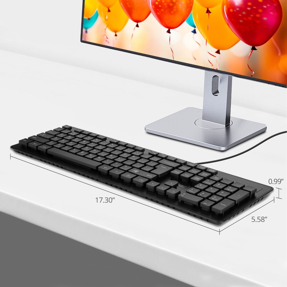 Industrial/Medical Grade Washable & Dustproof USB Multimedia Keyboard