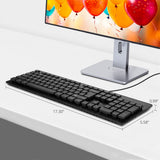 Industrial/Medical Grade Washable & Dustproof USB Multimedia Keyboard