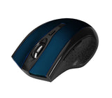 6-Button Ergonomic Wireless Optical Mouse - Blue