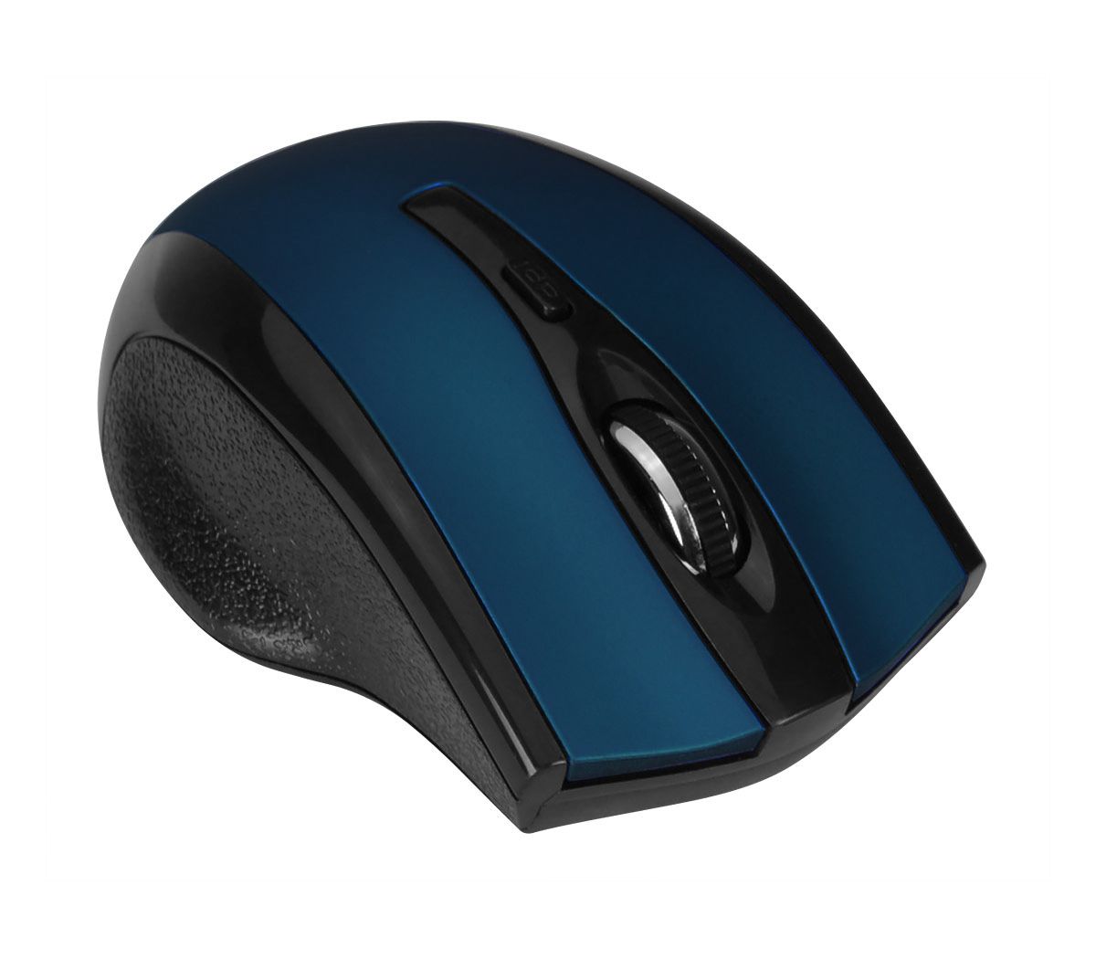 6-Button Ergonomic Wireless Optical Mouse - Blue