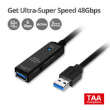 USB 3.0 Active Repeater Cable - 10M - 5Gbps
