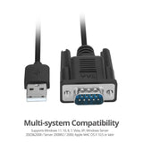 USB to RS-232 Serial Adapter - FTDI - 3.3ft - 921Kbps - ESD - TAA compliant