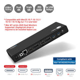 USB 3.1 Type-C Dual 4K Docking Station with Power Delivery